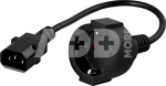 PowerWalker IEC Schutzkontakt Adapterk. C14 - CEE 7/3 (Typ F)