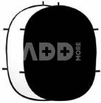 StudioKing Background Board White/Black 240x240 cm