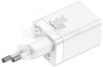 Baseus Super Si Pro Quick Charger USB + USB-C 30W (white)