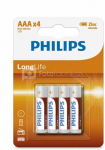 Philips Battery R03 AAA LONGLIF E (4 SZT BLISTER)