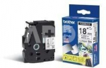 Brother TZ-EFX241, 18mm black on white flexible tape
