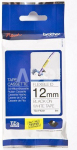 Brother TZ-EFX231, 12mm black on white flexible tape