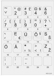 Minipicto keyboard sticker KB-EU-01GRY, grey/black