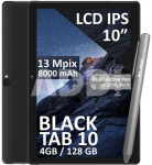 Black TAB10 10" 4GB 128GB 4G LTE