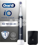 Oral-B Electric Toothbrush | iO White Clean | Rechargeable | For adults | Number of brush heads included 1 | Number of teeth brushing modes 2 | Black/White
