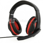 Gembird Gaming headset with volume control, matte black