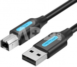 Cable USB 2.0 A to B Vention COQBD 0.5m (black)