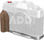 SmallRig 5667 L-Shaped Mount Plate with Wooden Handle for FUJIFILM T30 / T30 II / X-T30 III Silver