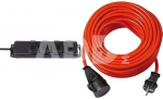 Extension lead 4-Way 2m Black