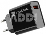 Natec USB Charger Ribera 1x USB-A black