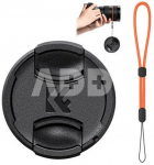 K&F Concept K&F 62MM Lens Cap printed with KF logo with anti-lost string, individually packaged in OPP bag