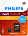 Philips MicroSDHC Card 16GB Class 10 UHS-I U1 incl. Adapter