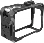 Metal protective case with a Puluz cold shoe mount for the DJI Osmo Action 6