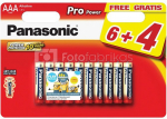 Baterijos Panasonic LR03 PPG 6+4BP Minions