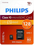Philips MicroSDXC Card 128GB Class 10 UHS-I U1 incl. Adapter