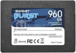 SSD|PATRIOT|Burst Elite|960GB|SATA 3.0|3D NAND|Write speed 320 MBytes/sec|Read speed 450 MBytes/sec|2,5"|TBW 400 TB|PBE960GS25SSDR
