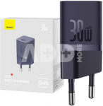 Mini wall charger Baseus GaN5 30W (purple)