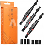 K&F Concept K&F Three lens cleaning pens, double-sided carbon head with silicone protective cover and suction c