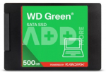 SSD|WESTERN DIGITAL|Green|500GB|3D NAND|Read speed 545 MBytes/sec|2,5"|MTBF 2000000 hours|WDS500G5G0A