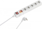 Vivanco extension cord 6 sockets 1.4m, white