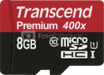 Transcend microSDHC 8GB Class 10 UHS-I 400X