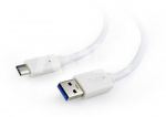CABLE USB-C TO USB3 0.5M WHITE/CCP-USB3-AMCM-W-0.5M GEMBIRD