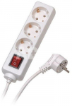 Vivanco extension cord 3 sockets 1.4m, white