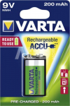 10x1 Varta Rechargeable Accu NiMh 200 mAh 9V-Block