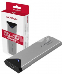 AXAGON External SuperSpeed+ USB-C metal box for M.2 NVMe SSD disks having sizes of up 42 to 80 mm