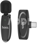 HOCO L-15 Wireless Lavalier Microphone, USB Type-C