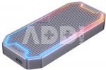 Unitek Enclosure M.2 NMVe/SATA, 10 Gbps, RGB; S1210B