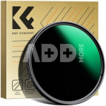 K&F Concept 67MM, ND3-1000, ultra-thin variable ND, Waterproof, Green Coated