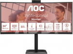 AOC CU34E4CW | 34 " | VA | UWQHD | 120 Hz | 4 ms | 3440 x 1440 pixels | 350 cd/m&sup2; | HDMI ports quantity 2 | Black