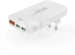 Hama 00125144 charger 65W GaN PD QC 2&times; USB-C 1&times; USB-A