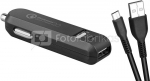 AVACOM CARMAX 2 CAR CHARGER 2X QUALCOMM QUICK CHARGE 2.0, BLACK (USB-C KABEL)