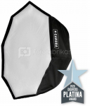 Caruba Quick Assembly Matte Zilver Round Softbox 95cm