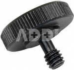 Caruba adapter screw 1/4"M 1/4"F with metal grip black