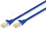 Digitus CAT 6A S-FTP patch cord, Cu, LSZH AWG 26/7, length 0.25 m, color blue DK-1644-A-005/B