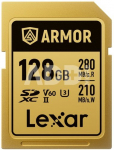 Lexar SDXC ARMOR Gold UHS-II U3, Stainless Steel, IP68 R280/W210 (V60) 128GB