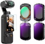 K&F Concept K&F 4pcs Filter Kit(CPL+ND16+ND64+ND256) high-definition lens, anti-reflective green coating on one
