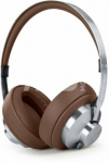 Muse M-298 SBR Bluetooth Stereo Headphones With ANC, Brown/Silver | Muse