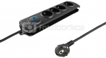 Qoltec Surge Protector 4 sockets, 2,5m