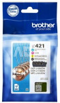 Brother LC421VALDR | Ink Cartridges | Black, cyan, magenta, yellow