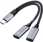 PremiumCord adapter USB-C Splitter 2in1
