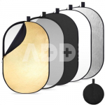 K&F Concept 40" x60&rdquo;(100x150cm) 5-in-1 Oval Foldable Reflector with Carrying Bag