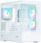 Zalman P30 V2 White micro-ATX Tempered Glass Panoramic View 3 x 120 mm ARGB Fan