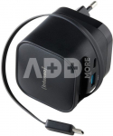 Intenso Power Adapt. W65ACIC 65W 2xUSB-C/USB-A ausziehb.Kab. schw
