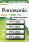 1x4 Panasonic NiMH Mignon AA 1900 mAh Rechargeable Evolta