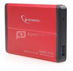 HDD CASE EXT. USB3 2.5"/RED EE2-U3S-2-R GEMBIRD