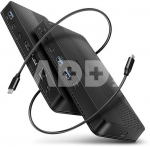 AXAGON HMC-U4 USB hub 12in1 40Gbps LAN HDMI DP PD